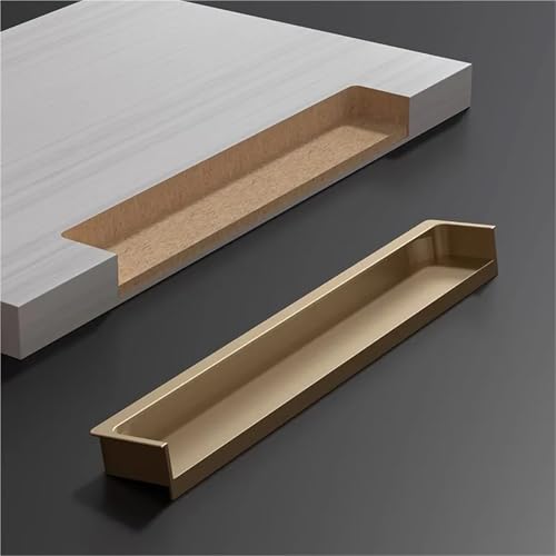 Tirador empotrado de aleación de aluminio de alta gama para muebles modernos 7