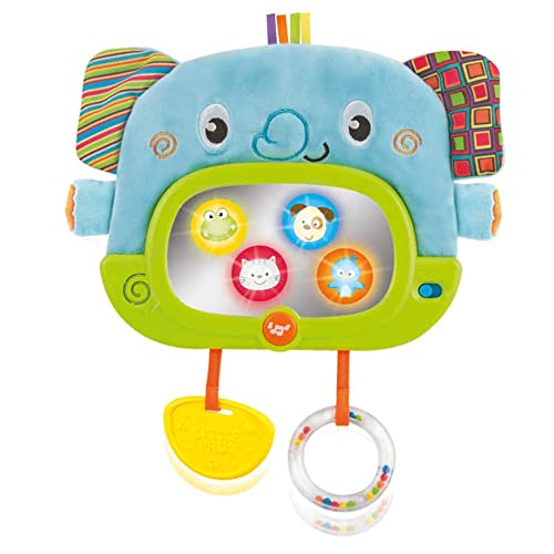Jouet de jour et de nuit bébé WinFun bleu/vert idéal pour le berceau et les siestes calmes