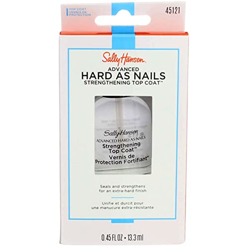 Sally Hansen Advanced Hard As Nails Strength Top Coat 0.45 Ounce (13.3ml) (2 Pack)