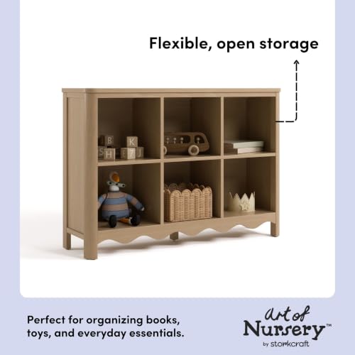 Image of Storkcraft Casablanca 6 Cube Organizer Bookcase, Driftwood