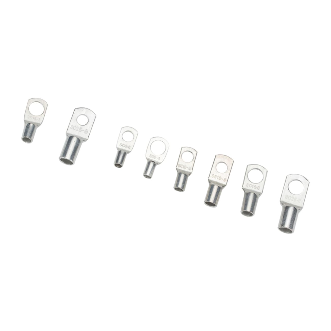 PRETYZOOM Bare Terminal Kit (65pcs) Terminals Peeping Copper Tinned Tube Lug Corrosion Protection High-Temperature Durability Insertion (Wire Connections Electric Connectors for Wiring)