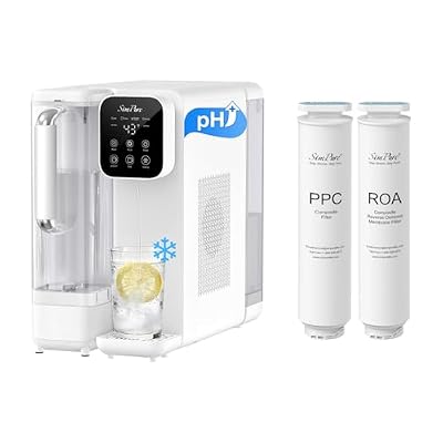 SimPure Y11C-A Countertop RO Water Filter with 2 Replacement Filters (ROA + PPC) Bundle, 6-Stage UV Alkaline Cold Water, No Installation