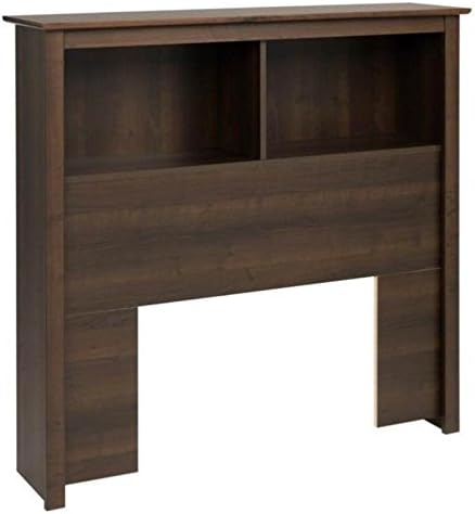 Prepac Twin Bookcase Headboard, Espresso