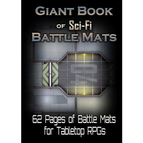 Libro tablero de juego de ciencia ficción Giant Book of Sci-Fi Battle Mats A3