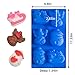 IHOMECOOKER 4PC Large Size Silicone Christmas Baking Mold Set Christmas Tree Snowflakes Snowman Cake Mold,bath bombs,Soap Mold Set