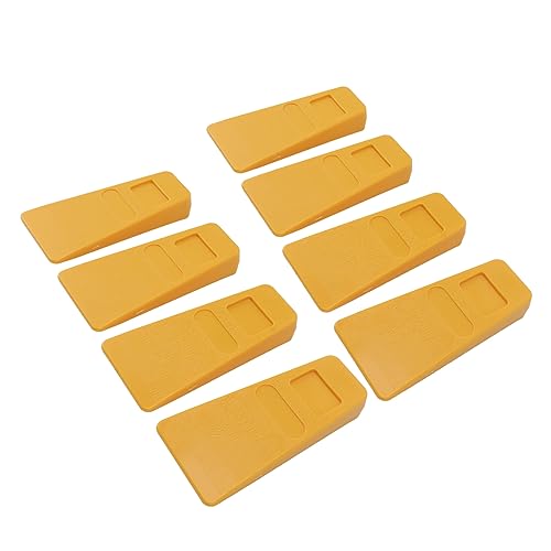 8Pcs Tree Felling Wedges, 14cm Plastic Wood Splitting Wedges with Spikes for Tree Cutting Bucking and Firewood Preparation Bucking and Firewood Preparation