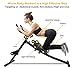 IDEER LIFE Core Abdominal Trainers Foldable Ab Trainer and Sit Up Bench 2 in 1 for Whole Body Exercise Height Adjustable AB Workout Machine with LCD Display (Black09035)