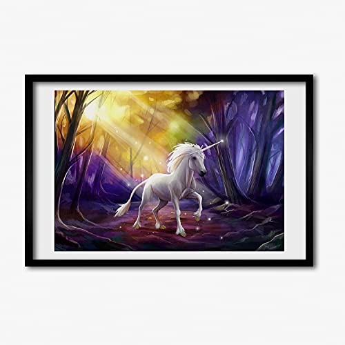 Cadre MDF 60x40 cm Tulup Licorne pour affiche et photo moderne