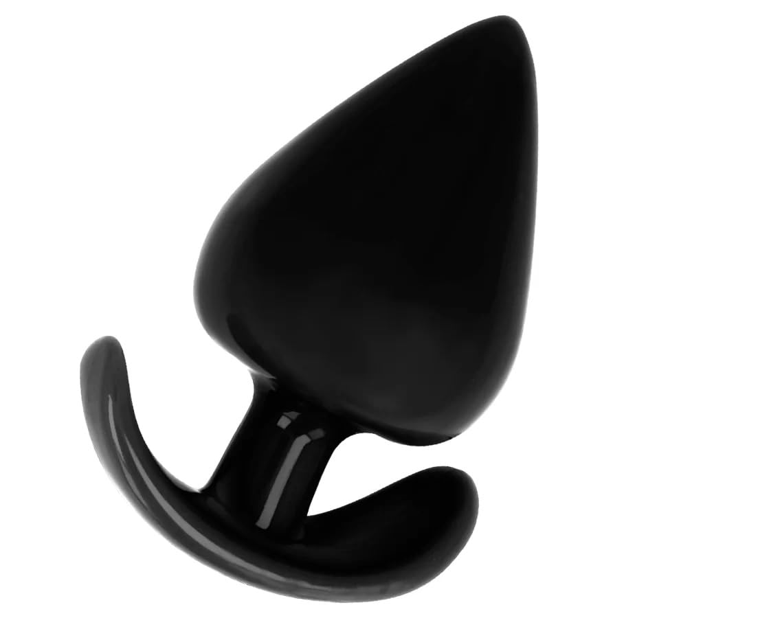 BONDAGERIE Plug Anale Silicone Medico Nero Taglia M