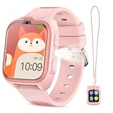 Smartwatch Bambini, 1.75" Orologio Smartwatch Bambini con 32 Giochi di logica, 130+ Carte di apprendimento, 2 Modi di indossarlo, MP3, Sveglia, Torcia, Orologio intelligente per bambini 5-12 Anni