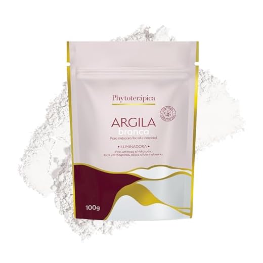 Phytoterápica Argila Branca Sachê 100g - Máscara Iluminadora Facial e Corporal - Pele Luminosa, Uniforme e Hidratada
