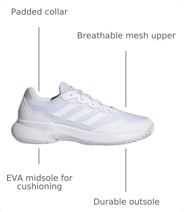 Image of adidas Men's Gamecourt 2 Tennis Shoes