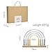 ibwaae Wooden Rainbow Abacus Beads Counting Toys Kids Early Math Skills Montessori Educational Learning Games for Toddler