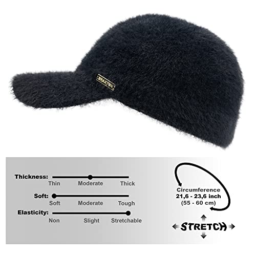 Black Beanie Visor - Womens Winter Wool Knit Hat With Brim - Billed Knit Cap Newsboy Hats #TOP2