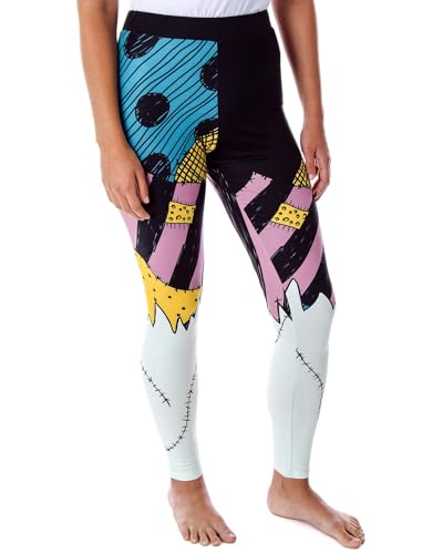 The Nightmare Before Christmas Womens I Am Sally Rag Doll Costume Tights Leggings (XL)