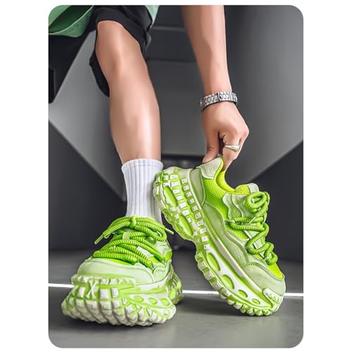 Men's Retro Chunky Platform Sneakers Fashion Y2K Stylish Dad Style Classic Lace Up Casual Sports Shoes4
