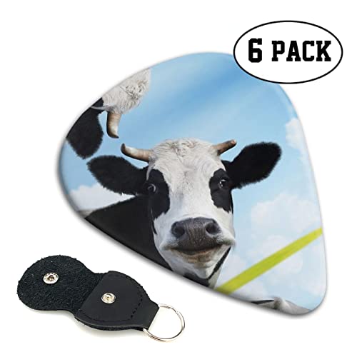 Lot de 6 médiators en forme de vache pour guitare acoustique, guitare électrique, basse, ukulélé – fins, moyens et épais… - Les Beatles, Paul McCartney, John Lennon, RIngo Starr, George Harrison Lot de 6 médiators en forme de vache pour guitare acoustique, guitare électrique, basse, ukulélé - fins, moyens et épais… – Image 3