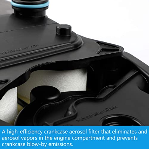 Image of CV52001 Crankcase Ventilation Filter CCV Breather Element Compatible with Dodge Ram 2500 3500 4500 5500 Ford F650 /750 Freightliner 6.7L Diesel 2007-2021,Replaces 904-418 68002433AC 4936636