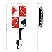 Suits Hearts Diamonds Clubs Spades Grid Poker Playing Cards Practical Hair Combing Air Cushion Comb Massage Comb