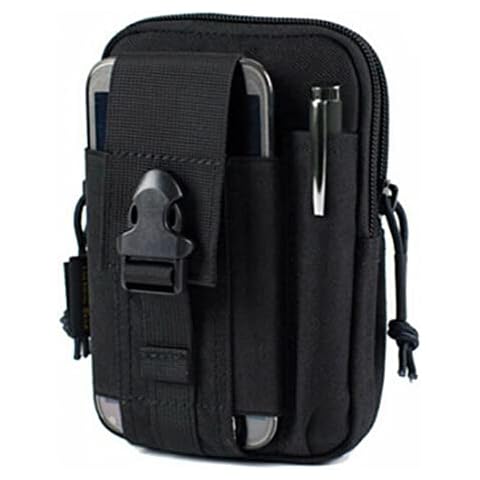 Waist Pack Belt Bag Camping Outdoor Hiking Military Molle Pouch Wallet BLACK Cover