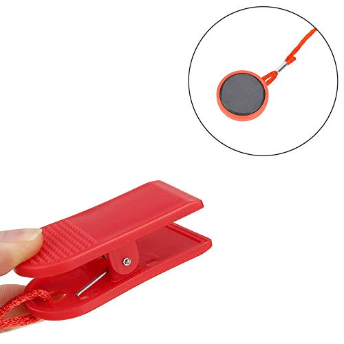 3 stuks loopband veiligheidssleutel voor alle NordicTrack Proform Image Weslo Reebok Epic Golds Gym Freemotion en Healthrider loopbanden (Rood) - Afbeelding 4