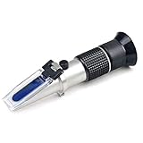 Escala refractómetro vino de uva -Dual para probar los zumos de uva (jugo de otras frutas) brix 58-90%