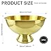 3 Gallon 12L Stainless Steel Beverage Tub Insulated Ice Bucket Metal Champagne Bowl with Base Large Size Ice Bowl for Wine Beer Home Bar Parties（Gold）