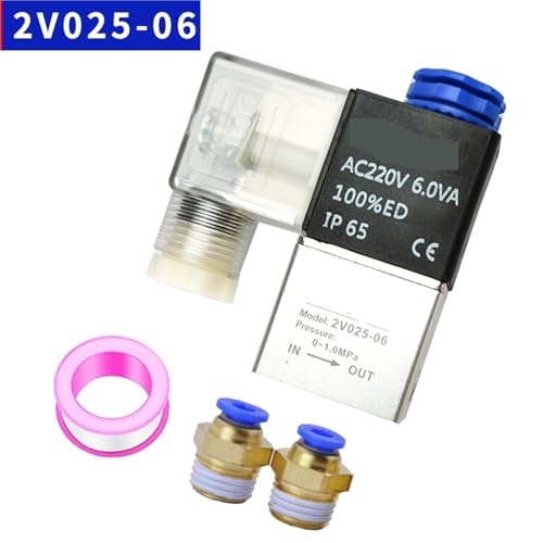 Électrovanne pneumatique 2V025-06 pour stopper les fuites air comprimé 1/8 - 4