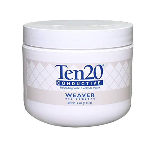 WEAVER - TEN20 Pate conductrice pour électrodes EEG/Polysomnograpie - Sommeil/Neurofeedback - Biofeedback - 114g - Lot de 3 pots