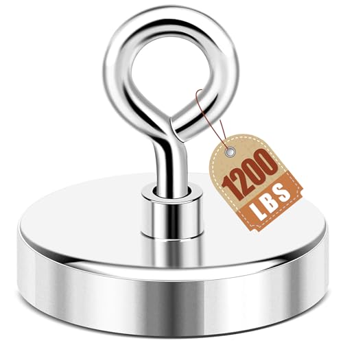 DIYMAG Fishing Magnet, 3.94 Inch 1200 Lbs Large Strong Magnets for Lifting