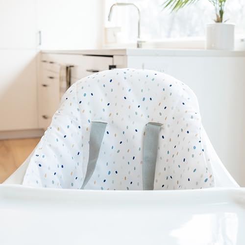 Image of Regalo Baby High Chair for Babies and Toddlers, Foldable High Chair with Removable Tray & Cup Holder, Portable Toddler Highchair with 5-Point Harness, Lightweight Baby Feeding Chair, Jelly Bean Print