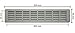 BarPan LTD - Rejilla de Ventilación de Aluminio Anodizado Para Encimera de...