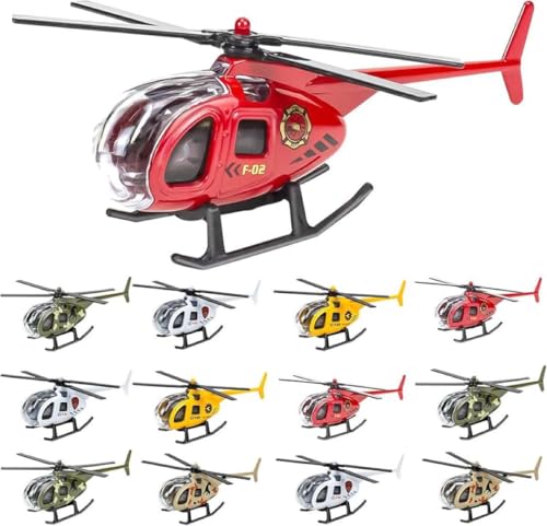 飛行機 おもちゃ ヘリコプター セット 模型 玩具 ミニ飛行機 合金製 12個
