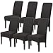 Housse de Chaise Salle à Manger Housse de Chaise Mariage Maison Bureau Housse Chaise Haute Extensible Universelle Moderne Lavable Protection Chaise 4/6 PCS