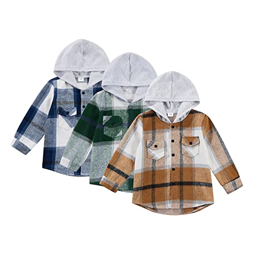 Unisex Little Kid Fall Clothes Classic Plain Long Sleeve Hoodie Cardigan Coat Tops Toddler Fake Two Pieces Outfits2