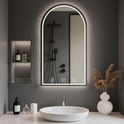 LED Mirror 30x40 inch,led Vanity Mirror,Vanity Mirrors with Lights,Bathroom led Mirrors,Anti-Fog,UL Listed