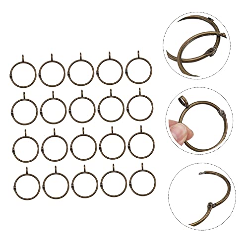 Anillos abiertos para cortinas de hierro prácticos de interior 7