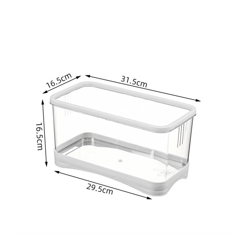 Zbiornik na ryby Akwarium, małe, salonowe, do użytku domowego, na biurko, przezroczyste, akrylowe pudełko(White,31.5 * 16.5 * 16.5cm)