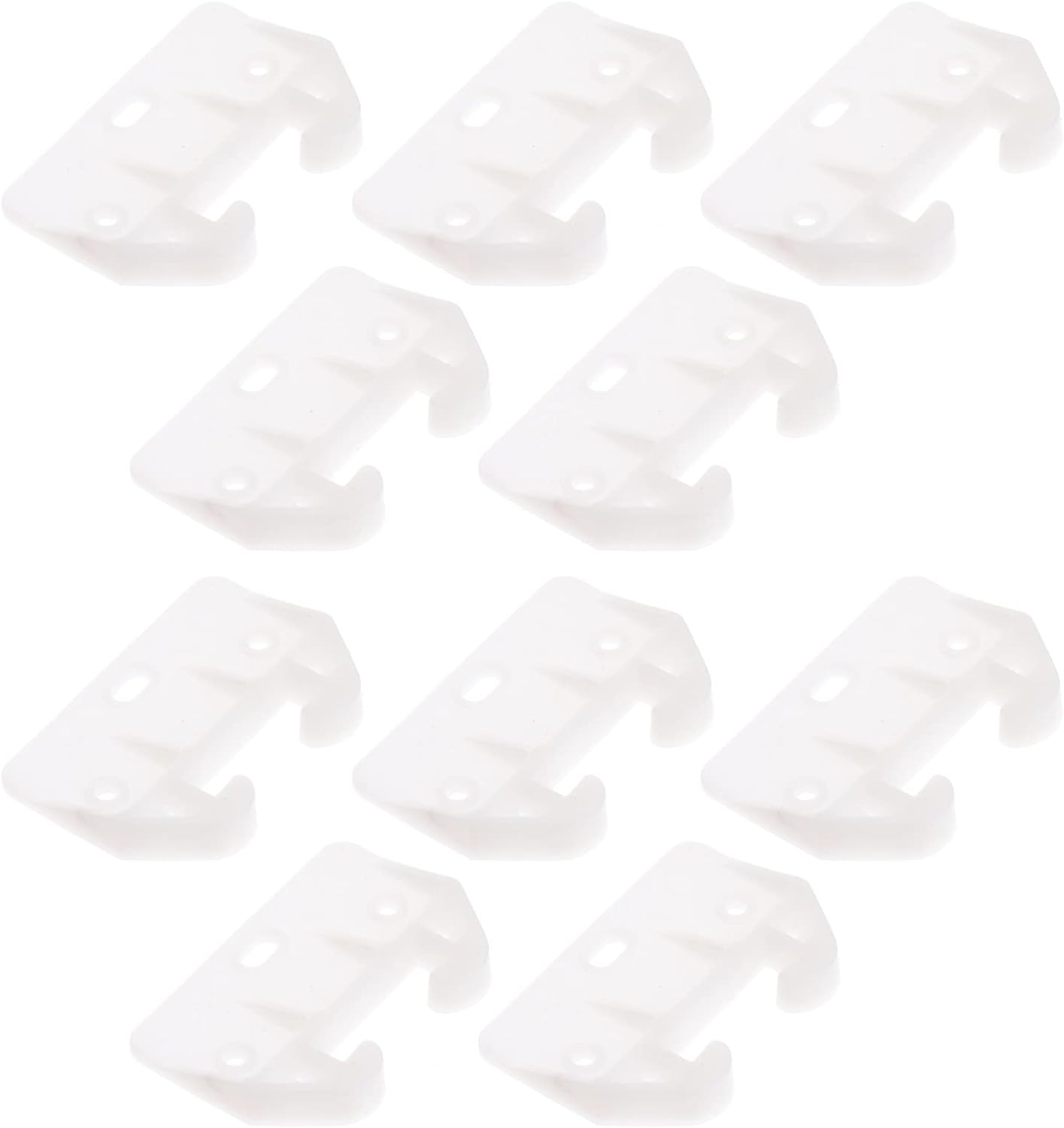 Yardwe 10Pcs Plastic Drawer Guides Center Mount Dresser Drawer Guide