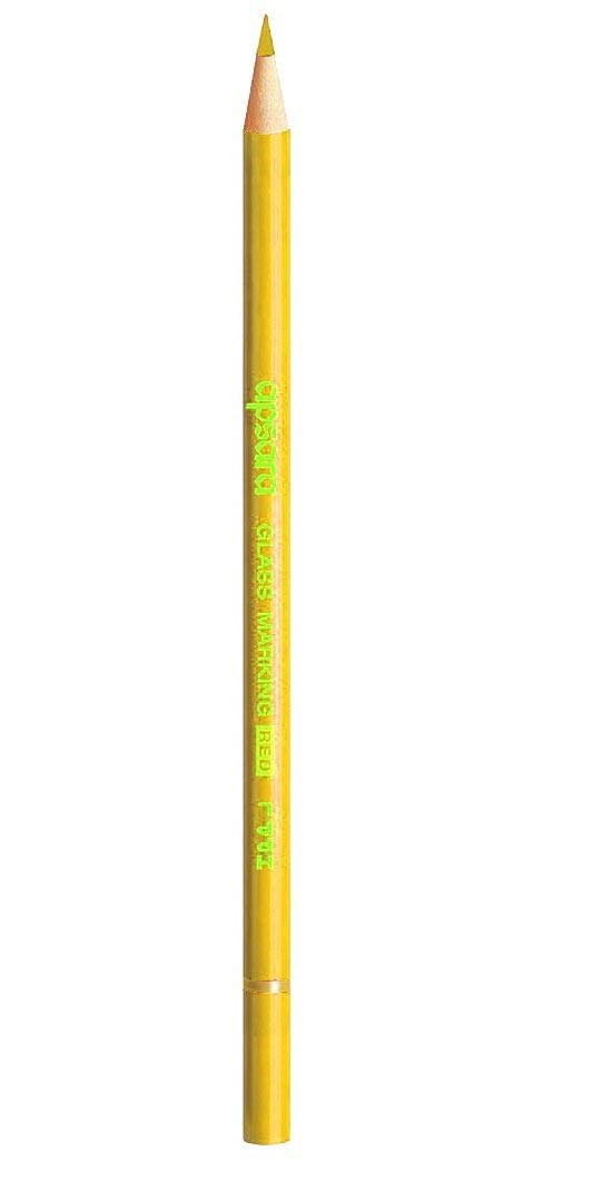 Apsara Glass Marking Pencils, Yellow - Pack of 20-picture-17