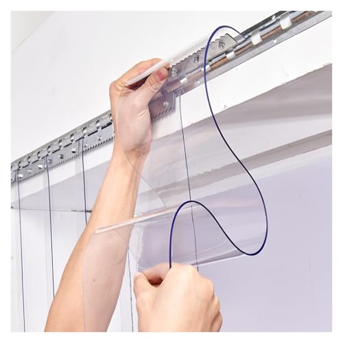 Cortina de PVC para puerta de congelador plástica lisa que soluciona fugas de aire frío