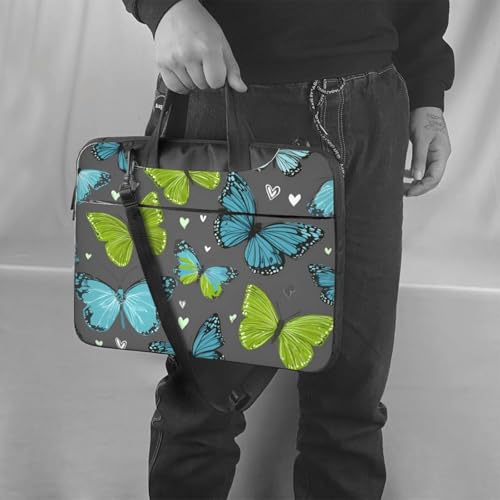 Bolsa para portátil 14 pulgadas impermeable azul verde miniatura 2