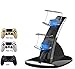 ICQUANZX Stazione di Ricarica per Controller PS4, Caricabatterie per Controller PS4 per Controller Sony Playstation 4 PS4 / PS4 PRO / PS4 Slim