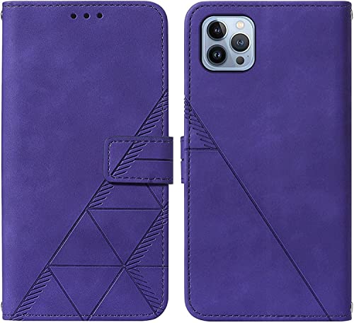 Étui portefeuille pour iPhone 13 Pro avec fermeture magnétique et dragonne