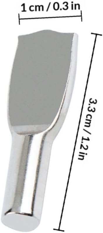 Homoyoyo 150pcs Shelf Support Pegs and Iron Shelf Fixing Pins 6mm for Cabinet Board Brackets Silver Tone Household Holders for Kitchen and Furniture Use