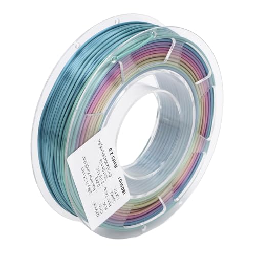 PLA Filament 1.75mm Silk, Shiny Fast Gradient Color Printing for FDM Printers Art Crafts PLA 200g