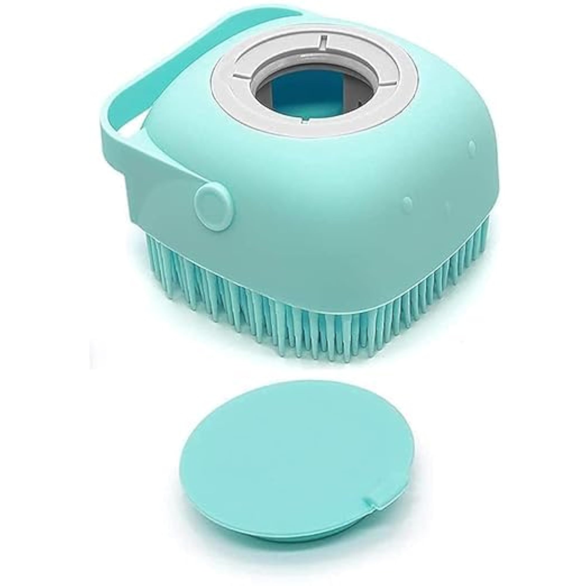 Silicone Body Scrubber with Soap Dispenser, Soft Exfoliating