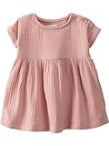 little planet by carter's baby-girls Baby & Toddler Girls' Organic Cotton Dress, Dusty Rose, NB