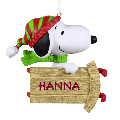 Hallmark Keepsake Personalized Peanuts Christmas Ornament (Snoopy)