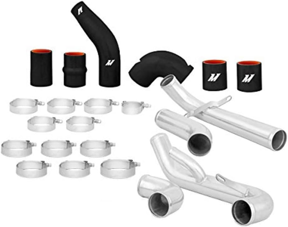 Mishimoto MMICP-EVO-01BK Intercooler Pipe Kit Compatible With Mitsubishi Lancer Evo 7/8/9 2001-2007 Black